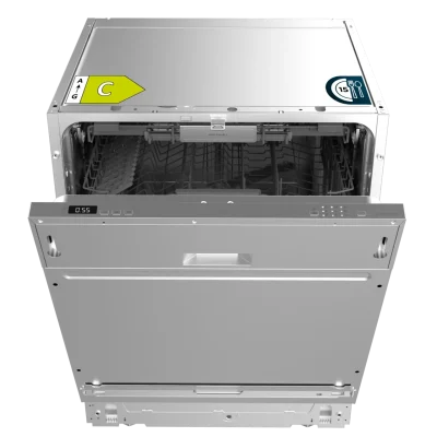 Lavavajillas integrable Cecotec Bolero Aguazero 6502 Full-BI C con panel de control oculto y bandejas de gran capacidad