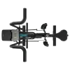 Imagen 3 Máquina de remo DrumFit WOD Rider 3000 Eolo con resistencia por aire, pantalla LCD y diseño plegable. Ideal para entrenamiento de cuerpo completo en casa.