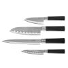Set de 4 cuchillos Santoku Cecotec de estilo japonés con estuche negro y hojas de 2mm
