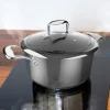 Imagen 6 Olla Polka Classy 24 Pot Steel de acero inoxidable 18/10. Capacidad de 4 L y 24 cm de diámetro. Apta para todas las cocinas, inducción y con tapa de cristal.