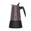 Imagen 2 Cafetera italiana Piccolina 900 Bronze de acero inoxidable para 10 tazas. Compatible con inducción, gas y vitrocerámica. Diseño elegante y duradero.