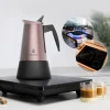 Imagen 4 Cafetera italiana Piccolina 900 Bronze de acero inoxidable para 10 tazas. Compatible con inducción, gas y vitrocerámica. Diseño elegante y duradero.
