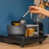 Imagen 5 Set de 9 utensilios de cocina Cecotec Polka Excellence Force de silicona y nylon. Mangos efecto madera y acabado Soft Touch para proteger el menaje.