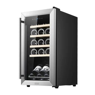 Vinoteca Cecotec GrandSommelier 1550 Inox Compressor de acero inoxidable con capacidad para 15 botellas
