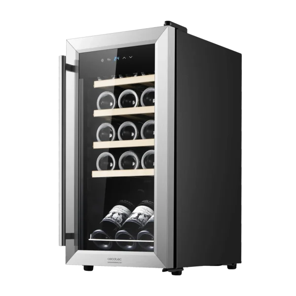Vinoteca Cecotec GrandSommelier 1550 Inox Compressor de acero inoxidable con capacidad para 15 botellas