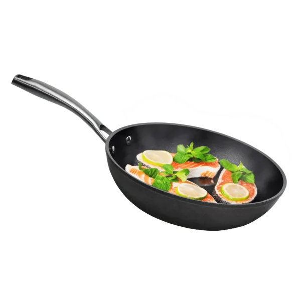 Imagen 2 Sartén de 20 cm de aluminio forjado y revestimiento antiadherente Teflon Platinum Plus. Mango de acero inoxidable dorado. Apta para todas las cocinas e inducción.