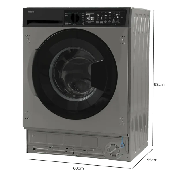 Imagen 3 Lavadora integrable Cecotec Bolero DressCode 750 BI Inverter A con capacidad de 7 kg, 1200 rpm, 15 programas y motor Inverter Plus. Eficiencia energética A.