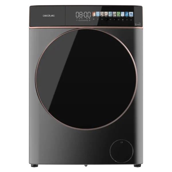 Imagen 2 Lavadora Cecotec Bolero DressCode 10900 Inverter FullColor Steel. Capacidad de 10 kg, 1400 rpm, motor Inverter Plus, pantalla 10,3", SteamMax y clase A.