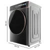 Imagen 3 Lavadora Cecotec Bolero DressCode 10900 Inverter FullColor Steel. Capacidad de 10 kg, 1400 rpm, motor Inverter Plus, pantalla 10,3", SteamMax y clase A.