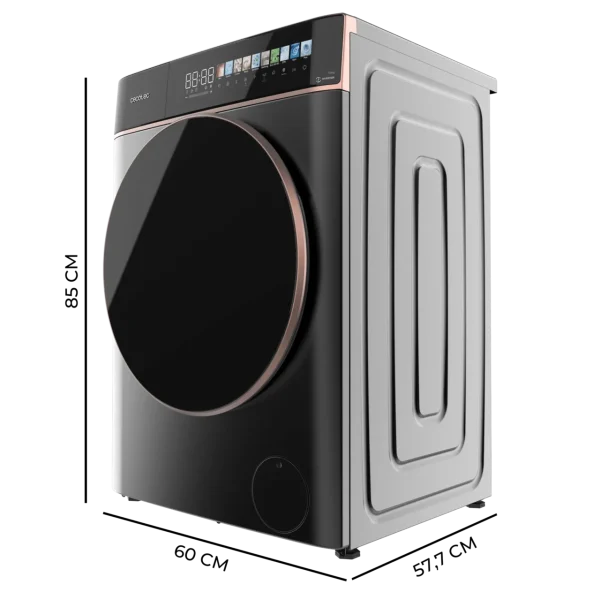 Imagen 3 Lavadora Cecotec Bolero DressCode 10900 Inverter FullColor Steel. Capacidad de 10 kg, 1400 rpm, motor Inverter Plus, pantalla 10,3", SteamMax y clase A.