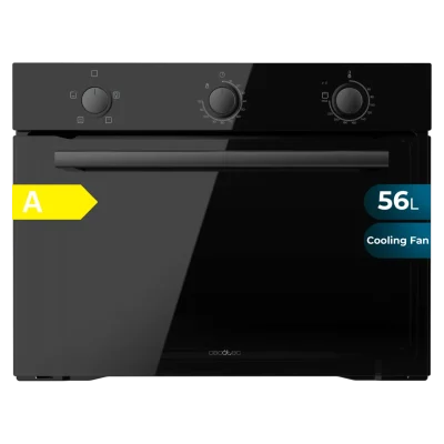 Horno integrable Cecotec Bolero Hexa C134500 Glass Black de 56 litros con acabado en cristal negro