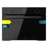 Horno integrable multifunción Cecotec Bolero Hexa M224500 Glass Black con frontal de cristal negro y mandos de control