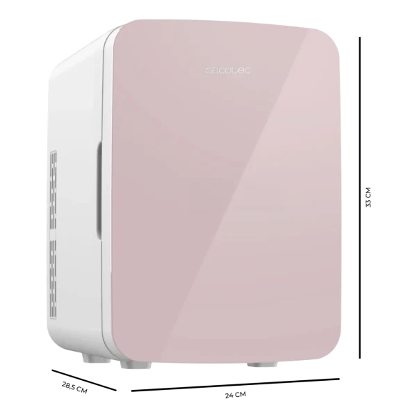 Imagen 3 Frigorífico mini Bolero MiniCooling 10L Bahamas Pink con función frío y calor (7-65 ºC). Conexión 12V/220V ideal para coches, oficinas y caravanas.