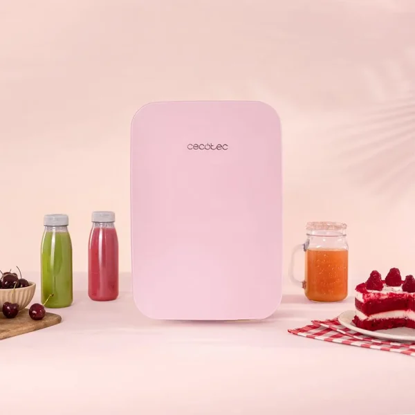 Imagen 5 Frigorífico mini Bolero MiniCooling 10L Bahamas Pink con función frío y calor (7-65 ºC). Conexión 12V/220V ideal para coches, oficinas y caravanas.