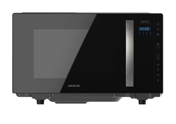 Imagen 2 Microondas sin plato de 23L con 800W y tecnología Flatbed. Dispone de 8 funciones preconfiguradas, panel táctil y temporizador de 95 min en elegante color negro.