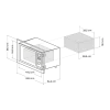 Imagen 8 Microondas digital encastrable de 20L con 700W, grill y 9 funciones. Diseño elegante en color negro con panel intuitivo y modo de inicio rápido Quick Start.