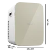 Imagen 3 Nevera portátil Bolero MiniCooling 20L Bahamas Beige con función frío y calor (7-65ºC). Compatible con 12V y 220V, ideal para coches, caravanas y oficinas.