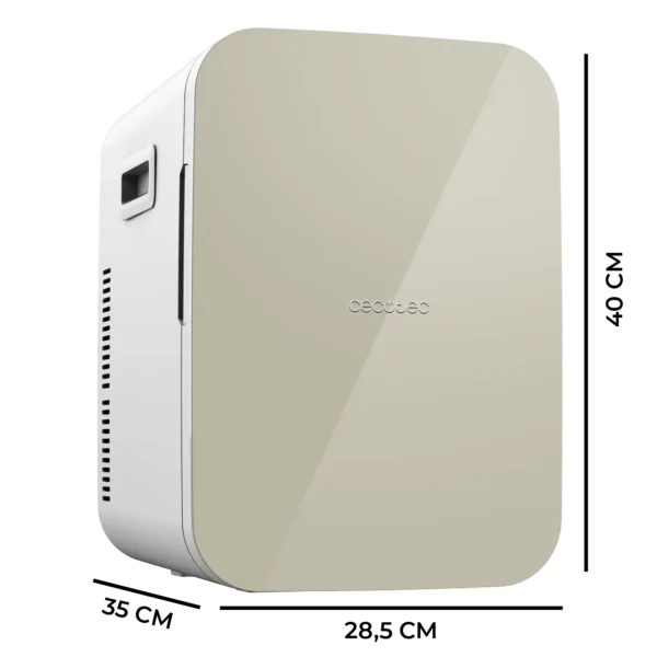 Imagen 3 Nevera portátil Bolero MiniCooling 20L Bahamas Beige con función frío y calor (7-65ºC). Compatible con 12V y 220V, ideal para coches, caravanas y oficinas.
