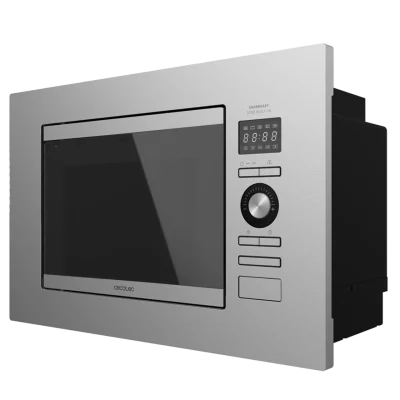 Microondas encastrable digital Cecotec GrandHeat 2090 Built-in Steel de 20 litros en acero inoxidable