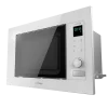 Microondas encastrable Cecotec GrandHeat 2090 Built-in Touch White con panel táctil y acabado en cristal blanco