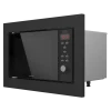 Microondas digital encastrable Cecotec GrandHeat 2350 Built-in Black de 23 litros instalado en columna de cocina