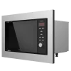 Microondas digital encastrable Cecotec GrandHeat 2350 Built-In SteelBlack con panel de control táctil y acabado en acero negro.