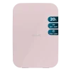 Mini frigorífico portátil Bolero MiniCooling 20L Bahamas Pink con asa de transporte y puerta frontal