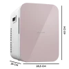 Imagen 3 Mini frigorífico Bolero MiniCooling 20L Bahamas Pink con función frío/calor (7-65 ºC). Conexión 12V/220V ideal para coches, caravanas y uso doméstico.