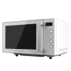 Microondas blanco sin plato Cecotec GrandHeat 2000 Flatbed White con panel mecánico y puerta frontal