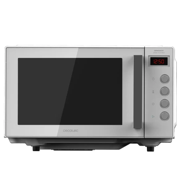 Imagen 2 Microondas sin plato GrandHeat 2000 Flatbed White de Cecotec. 20 litros de capacidad, 700W de potencia y base plana con interior cerámico fácil de limpiar.