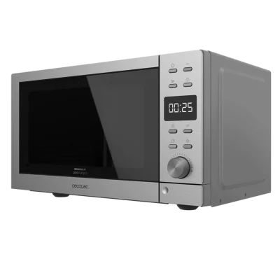 Microondas digital sin plato Cecotec GrandHeat 2010 Flatbed Steel de 20 litros con acabado en acero inoxidable