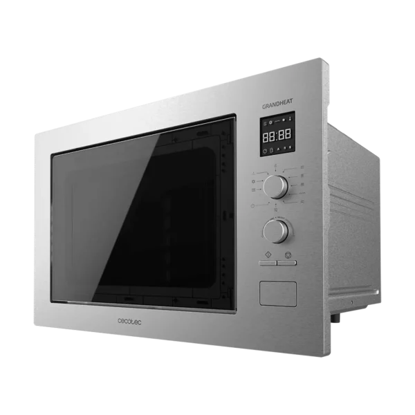 Microondas encastrable Cecotec GrandHeat 2550 Built-in Steel en acabado acero inoxidable con panel digital