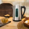 Imagen 7 Hervidor de agua eléctrico de 1,7 litros y 2200 W. Diseño en acero inoxidable, base 360º y filtro antical desmontable. Calentamiento rápido y seguro sin BPA.