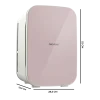 Imagen 3 Frigorífico portátil Bolero MiniCooling 25L Bahamas Pink. Enfría hasta 7ºC y calienta hasta 65ºC. Compatible con 12V y 220V para coches, caravanas y hogar.