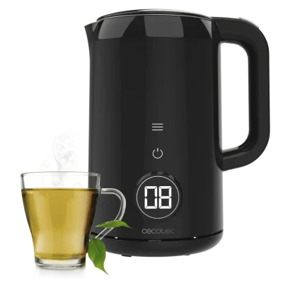 Hervidor de agua eléctrico Cecotec Thermosense 600 Touch Neo con pantalla digital y cuerpo de acero inoxidable