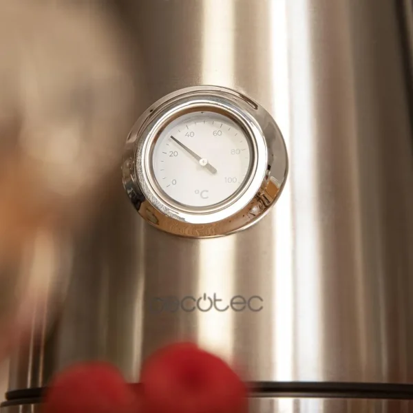 Imagen 6 Hervidor Thermosense 620 Vintage de 1,7L y 2200W. Acero inoxidable, medidor de temperatura y base 360º. Diseño retro elegante y funcional para tu cocina.