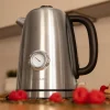 Imagen 8 Hervidor Thermosense 620 Vintage de 1,7L y 2200W. Acero inoxidable, medidor de temperatura y base 360º. Diseño retro elegante y funcional para tu cocina.