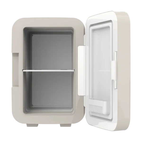 Imagen 2 Nevera portátil Bolero MiniCooling 6L Bahamas Beige. Función frío y calor (5-65ºC), conexión 12V-220V ideal para coche y oficina. Diseño retro compacto.