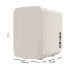 Imagen 3 Nevera portátil Bolero MiniCooling 6L Bahamas Beige. Función frío y calor (5-65ºC), conexión 12V-220V ideal para coche y oficina. Diseño retro compacto.
