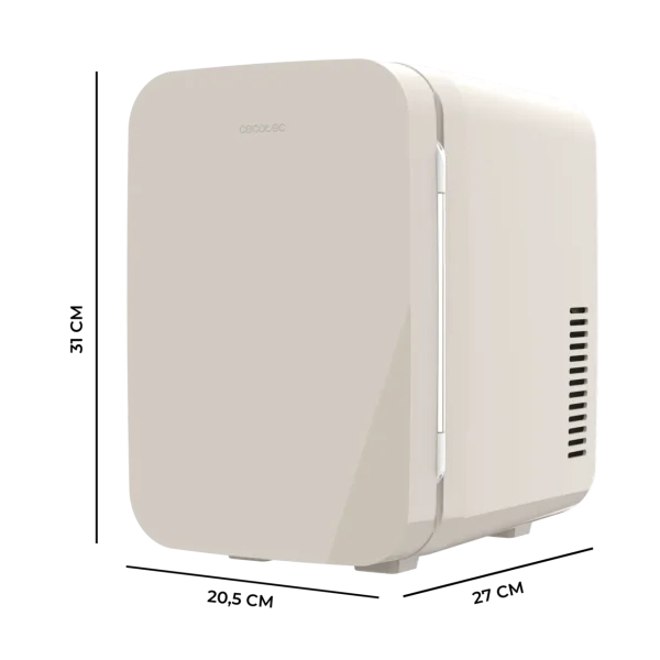Imagen 3 Nevera portátil Bolero MiniCooling 6L Bahamas Beige. Función frío y calor (5-65ºC), conexión 12V-220V ideal para coche y oficina. Diseño retro compacto.