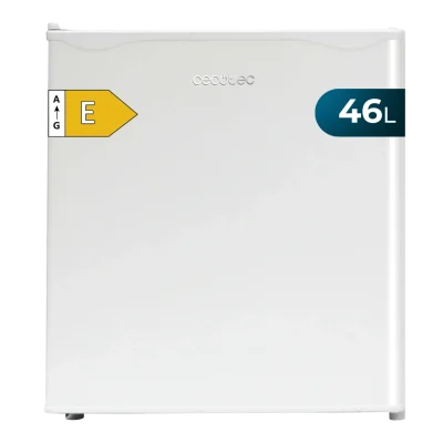 Mini frigorífico blanco Cecotec GrandCooler 20000 SilentCompress White E de 46 litros con puerta reversible