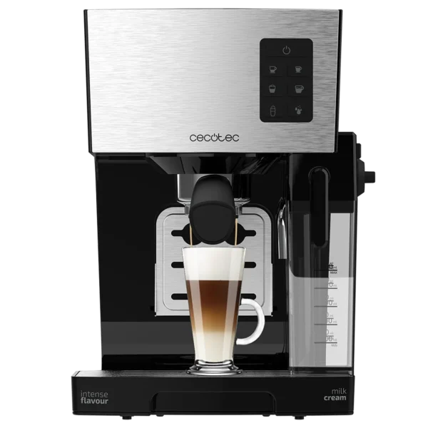Imagen 3 Cafetera semiautomática Cecotec Power Instant-ccino 20 con 20 bares, sistema Thermoblock y depósito de leche. Prepara cappuccinos perfectos con solo un toque.