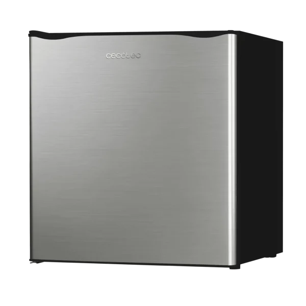 Imagen 4 Mini frigorífico Cecotec GrandCooler 20000 SilentCompress Inox E de 46L. Compresor silencioso, eficiencia clase E y compartimento congelador integrado.