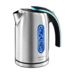 Hervidor de agua eléctrico Cecotec ThermoSense 220 Steel de acero inoxidable con base 360 grados