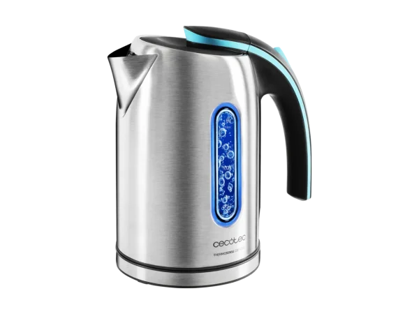 Hervidor de agua eléctrico Cecotec ThermoSense 220 Steel de acero inoxidable con base 360 grados