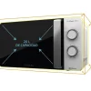 Imagen 8 Microondas con grill Cecotec ProClean 3110 de 20 litros. Ofrece 700W de potencia, grill de 800W, tecnología 3DWave y 6 niveles en un diseño blanco elegante.