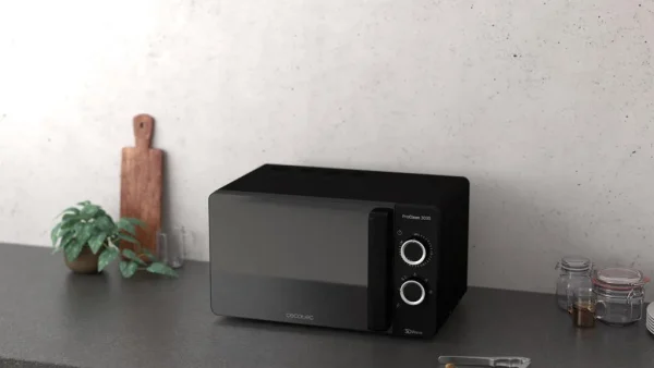 Imagen 4 Microondas Cecotec ProClean 3030 negro con 20L de capacidad y 700W de potencia. Su revestimiento Ready2Clean facilita la limpieza. 6 niveles de uso.