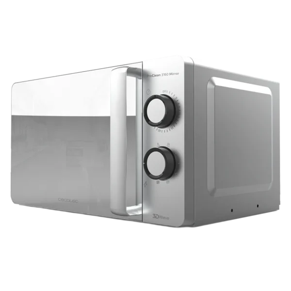 Microondas CECOTEC ProClean 3160 Mirror plateado con efecto espejo y grill