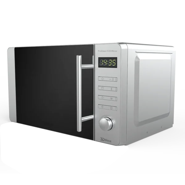 Microondas Cecotec ProClean 5120 Inox de 20 litros con acabado en acero inoxidable y puerta frontal de efecto espejo