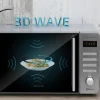 Imagen 4 Microondas Cecotec ProClean 5120 Inox de 20 L con 700 W y grill de 800 W. Incorpora revestimiento Ready2Clean, tecnología 3DWave y puerta de espejo.